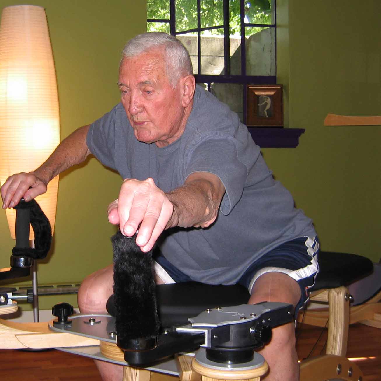 Range In Motion  client on Gyrotonic Tower